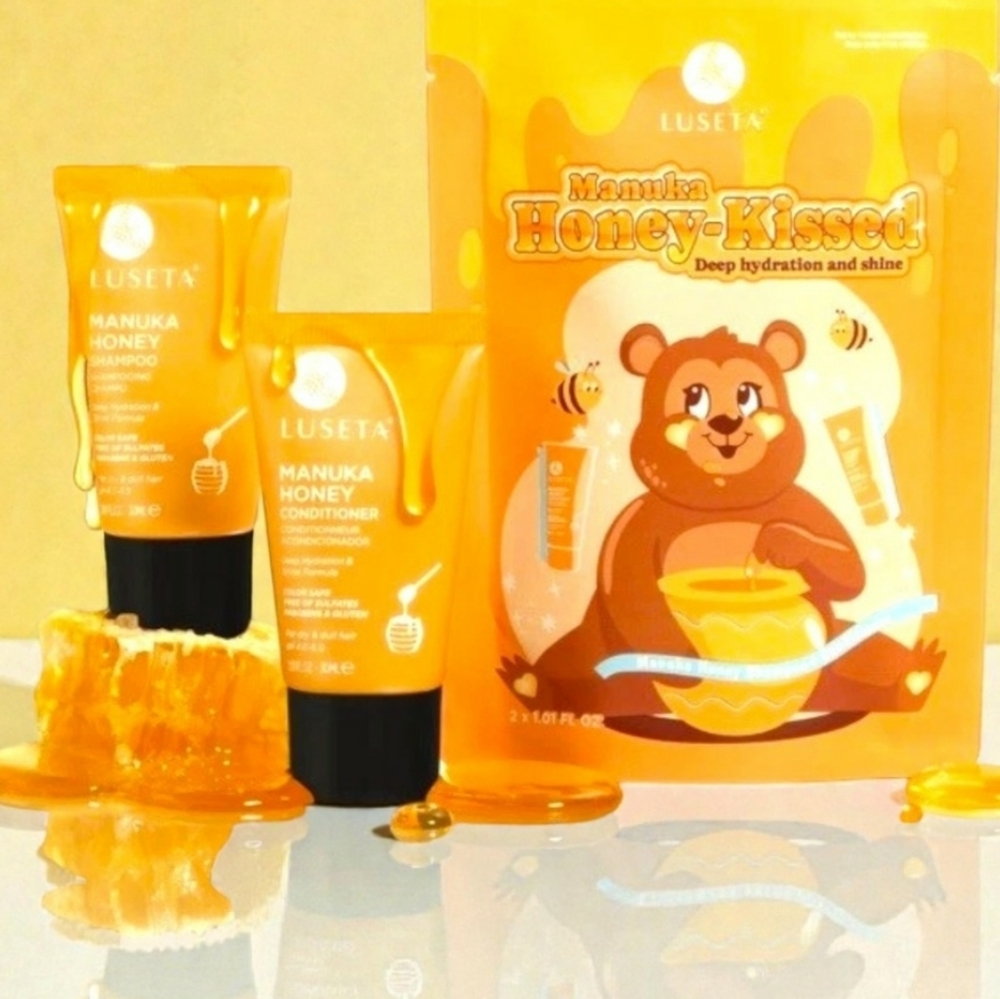 Manuka Honey Shampoo and Conditioner Set - Orange Travel Size.